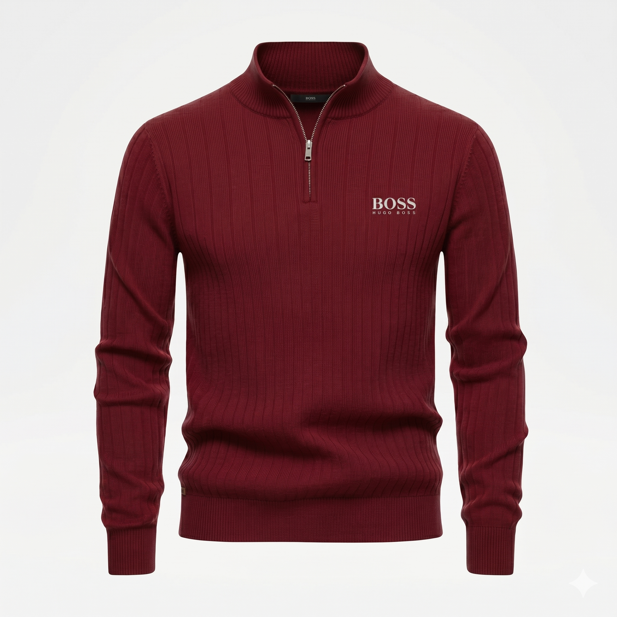 Ribbed Quarter-Zip Jumper